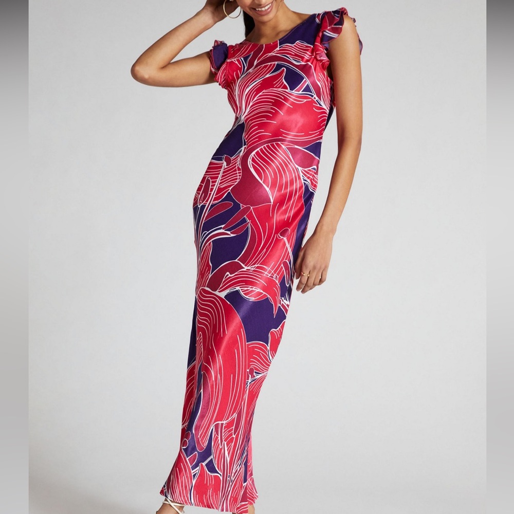 Anthropologie Conditions Apply Low Back Bias Dress